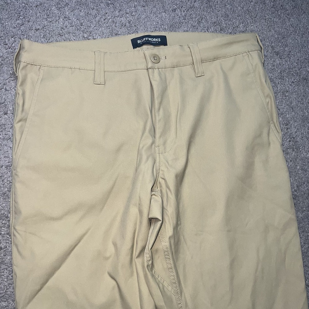 Bluffworks‎ Ascender Pants Performance Tech Chino Beige Men's 34x32